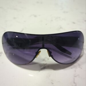 Armani Exchange Wrap Paris Hilton Style Sunglasses Purple And Black Designer